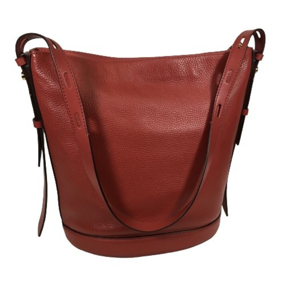 Michael Kors Reese Red Terracotta Pebbled Leather Hobo Shoulder Bag MRP $358 - Picture 4 of 16